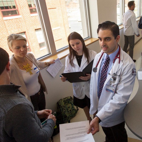 Students at Warren Alpert Medical School