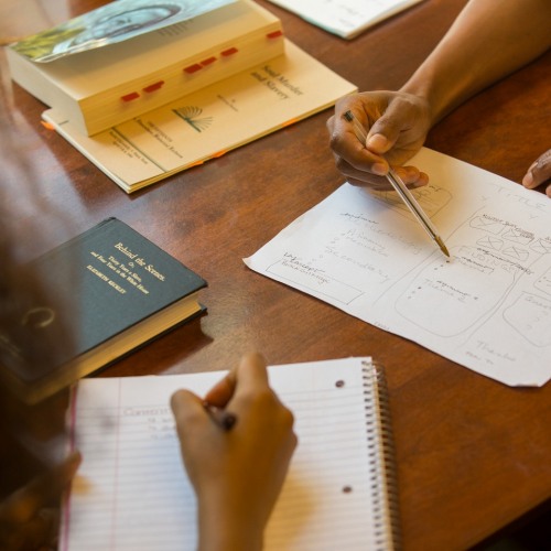 Students Working on a Project