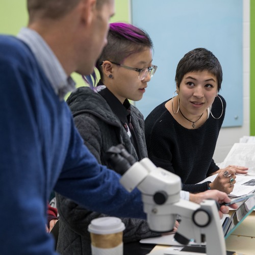 Students in Herbarium class