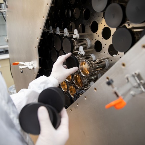 Researcher Studying Dark Matter